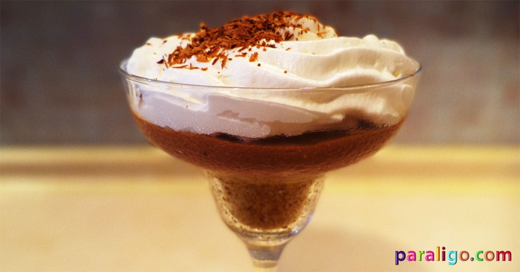 Chocolate cheesecake in a glass 1