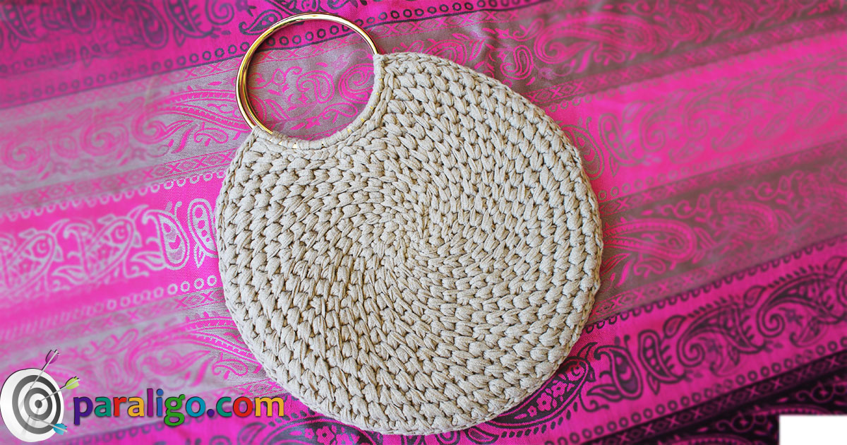Tri-Color Half Circle Purse Crochet Pattern - Home is Handmade