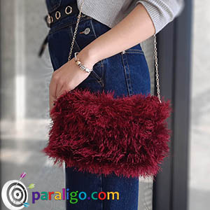 Crochet Fur Bag 2