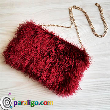 Crochet Fur Bag