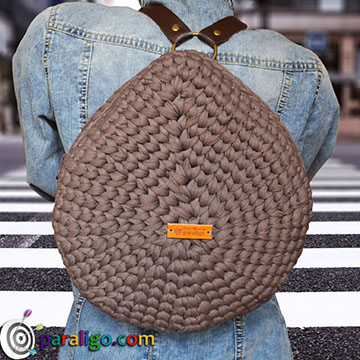 Crochet Teardrop Backpack